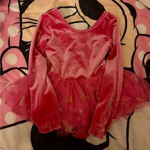 Cheeky Plum Pink and Gold Kids Dance Costume